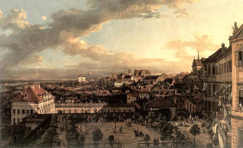 BELLOTTO, Bernardo View of Warsaw from the Royal Palace nl Sweden oil painting art